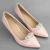 2pcs Wedding Shoe Clips Rhinestone Decorative Buckle Charm Bride Decoration