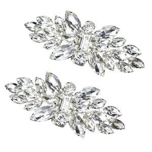 2pcs Wedding Shoe Clips Rhinestone Decorative Buckle Charm Bride Decoration
