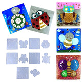 2pcs Cartoon Animal Kids Silicone Mold for Epoxy Resin DIY Casting