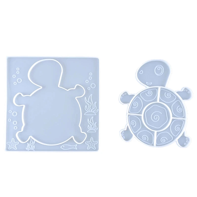 2pcs Cartoon Animal Kids Silicone Mold for Epoxy Resin DIY Casting