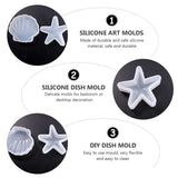 2pcs Silicone Ocean Molds Craft Star Shell Mold DIY Jewelry Mold