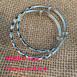 Silver Plated Adjustable Bamboo Bangle Bracelet for Women