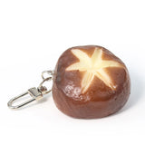 2pcs Mushroom Keychain Pendant Vegetable Agaric Charms Food Bag Bike Key Toy