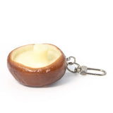 2pcs Mushroom Keychain Pendant Vegetable Agaric Charms Food Bag Bike Key Toy