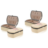 2pcs Small Travel Jewelry Box Portable Jewelry Organizer