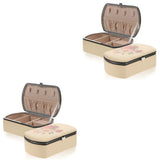 2pcs Small Travel Jewelry Box Portable Jewelry Organizer