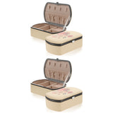 2pcs Small Travel Jewelry Box Portable Jewelry Organizer