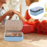 2pcs Travel Jewelry Box Portable Organizer Case for Women