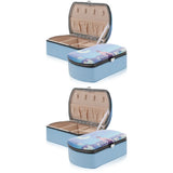 2pcs Travel Jewelry Box Portable Organizer Case for Women