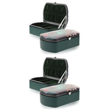 2pcs Small Travel Jewelry Box Portable Jewelry Organizer