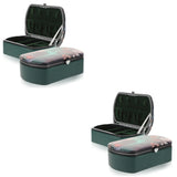 2pcs Small Travel Jewelry Box Portable Jewelry Organizer