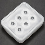 2pcs Sphere Ball Silicone Bead Molds with Holes for Jewelry Making
