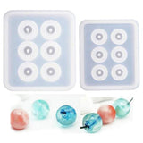 2pcs Silicone Sphere Ball Bead Molds, Jewelry Making, Clay Soap, Crafts