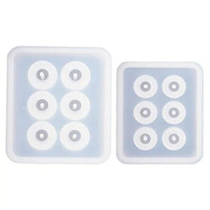 2pcs Silicone Sphere Ball Bead Molds, Jewelry Making, Clay Soap, Crafts