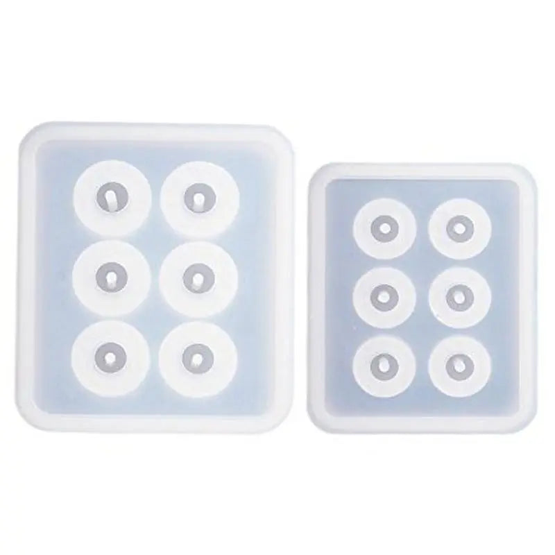 2pcs Silicone Sphere Ball Bead Molds, Jewelry Making, Clay Soap, Crafts