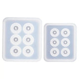 2pcs Silicone Sphere Ball Bead Molds, Jewelry Making, Clay Soap, Crafts