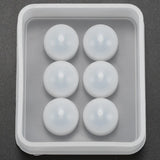2pcs Sphere Ball Silicone Bead Molds with Holes for Jewelry Making