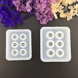 2pcs Silicone Sphere Ball Bead Molds, Jewelry Making, Clay Soap, Crafts