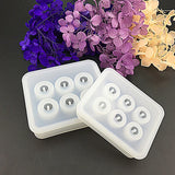 2pcs Silicone Sphere Ball Bead Molds, Jewelry Making, Clay Soap, Crafts