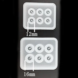 2pcs Silicone Sphere Ball Bead Molds, Jewelry Making, Clay Soap, Crafts