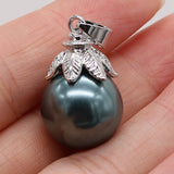 2pcs Shell Pendant Zinc Alloy Lace Pendant 16x16mm