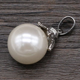 2pcs Shell Pendant Zinc Alloy Lace Pendant 16x16mm