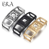 2pcs Stainless Steel Punk Slide Beads for Leather Bracelets DIY Jewelry Making
