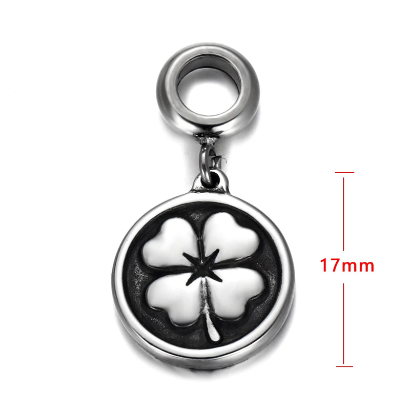 2pcs Stainless Steel Animal Dangle Beads for Pandora Bracelets