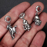 2pcs Stainless Steel Animal Dangle Beads for Pandora Bracelets