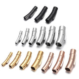2pcs Stainless Steel Bayonet Clasp PushLock Lace Buckle Leather Cord Clasps