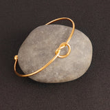 2pcs Stainless Steel Bracelet Open Bracelets DIY Expandable Bangle