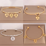 2pcs Stainless Steel Bracelet Open Bracelets DIY Expandable Bangle