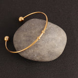 2pcs Stainless Steel Bracelet Open Bracelets DIY Expandable Bangle