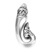 2pcs Stainless Steel Fish Tail Pendant Hooks Charms