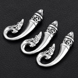 2pcs Stainless Steel Fish Tail Pendant Hooks Charms