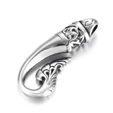2pcs Stainless Steel Fish Tail Pendant Hooks Charms Jewelry Making DIY