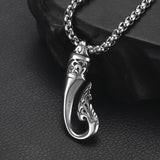 2pcs Stainless Steel Fish Tail Pendant Hooks Charms Jewelry Making DIY