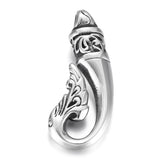 2pcs Stainless Steel Fish Tail Pendant Hooks Charms Jewelry Making DIY