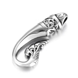 2pcs Stainless Steel Fish Tail Pendant Hooks Charms