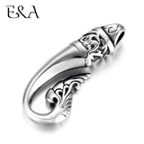2pcs Stainless Steel Fish Tail Pendant Hooks Charms Jewelry Making DIY