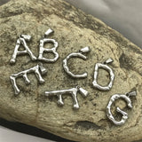 2pcs Stainless Steel 26 Letters Pendant Necklace DIY Jewelry Making Charm