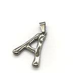 2pcs Stainless Steel 26 Letters Pendant Necklace DIY Jewelry Making Charm