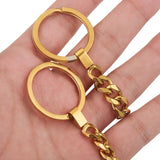 2pcs Stainless Steel Plated Keychain Split Rings for DIY Jewelry Making