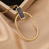 2pcs Oval Stone Pendants for Earrings Necklace Charms