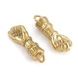 2pcs Stainless Steel Hand Charms Pendant for DIY Bracelet Necklace