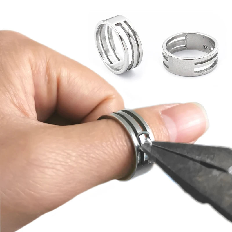 2pcs Stainless Steel Jump Ring Opening Closing Rings Tool for Jewelry Making