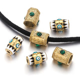 2pcs Stainless Steel Evil Eye Beads Charm for DIY Jewelry