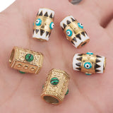 2pcs Stainless Steel Evil Eye Beads Charm for DIY Jewelry