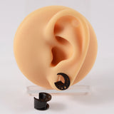 2pcs Stainless Steel Moon Star Ear Plugs 8-16mm