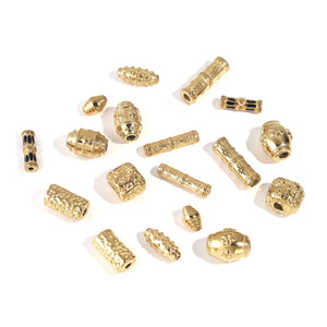 2pcs Stainless Steel 18K Tube Spacer Beads DIY Jewelry Findings